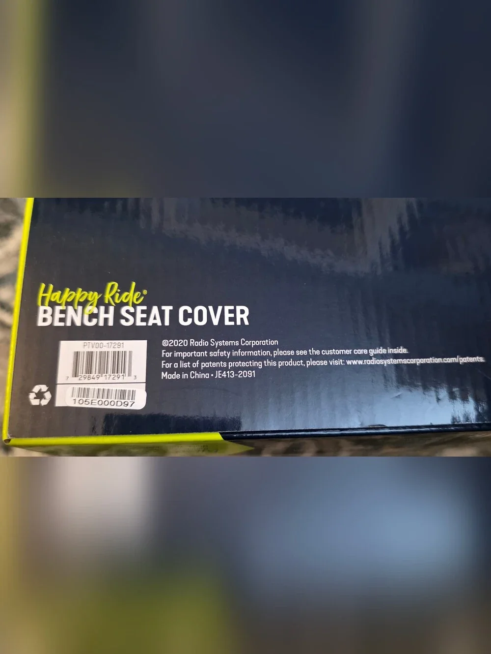 PetSafe Black Happy Ride Bench Seat Cover